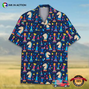 Chess Pieces Hawaiian Shirt, Gifts For Chess Lovers