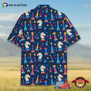 Chess Pieces Hawaiian Shirt, gifts for chess lovers 2 InkInAction.com