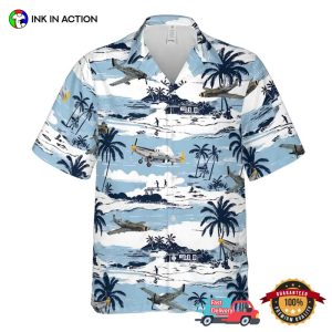 Classic Fighter Planes Aircraft Hawaiian Shirt