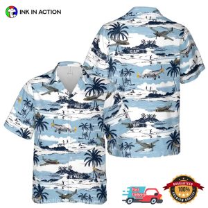 Classic Fighter Planes Aircraft Hawaiian Shirt