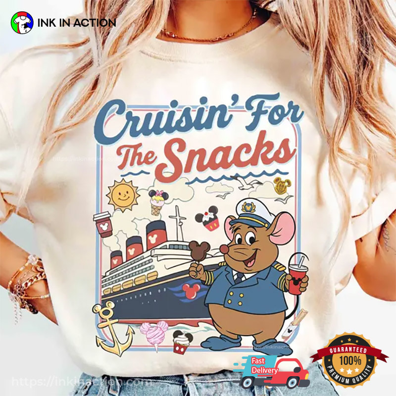 Cruising For The Snacks Vintage Gus Disney Cruise Comfort Colors Shirt