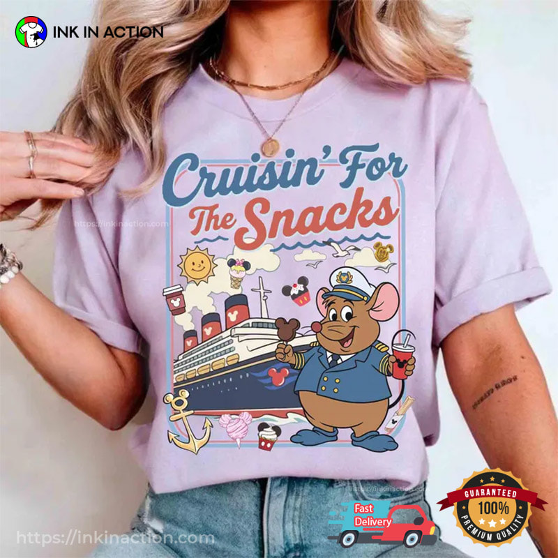 Cruising For The Snacks Vintage Gus Disney Cruise Comfort Colors Shirt