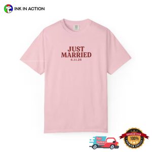 Custom Date Just Married Outfit Matching Comfort Colors Shirt 2 InkInAction.com