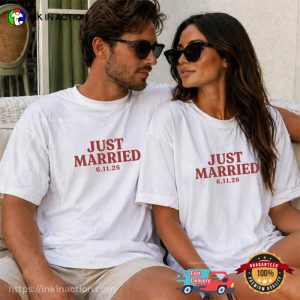 Custom Date Just Married Outfit Matching Comfort Colors Shirt