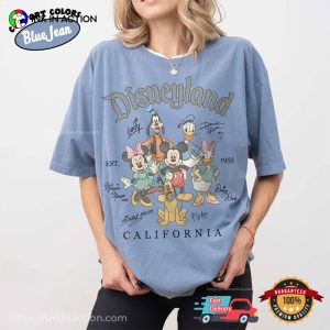 Custom Disneyland Mickey and Friends Signatures Comfort Colors Shirt 2 InkInAction.com