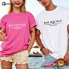 Custom Just Married Cute Newlywed Wedding Gifts Comfort Colors Shirt