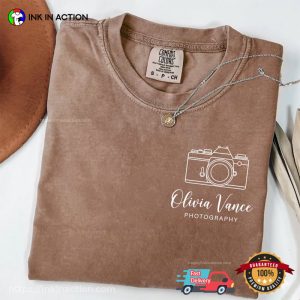 Custom Name Photography Cameraman Comfort Colors Shirt