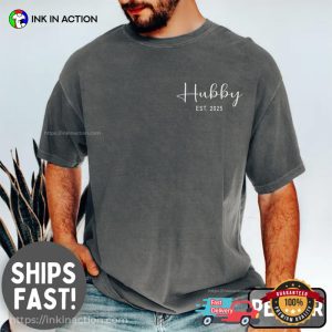 Custom Wifey And Hubby Matching Pocket Design Comfort Colors Shirt 3 InkInAction.com