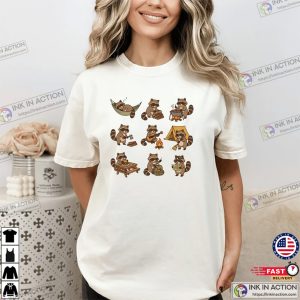 Cute Raccoon Camping, Outdoor Camping Gift Comfort Colors Shirt