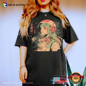 Cyperpunk Space Girl Anime Manga Comfort Colors Shirt