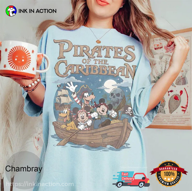 Disney Cruise Pirates Of The Caribbean Vintage Comfort Color Shirt