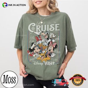Disney Mickey And Friends Let’s Cruise Retro Comfort Colors Shirt