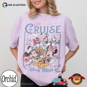 Disney Mickey And Friends Let’s Cruise Retro Comfort Colors Shirt