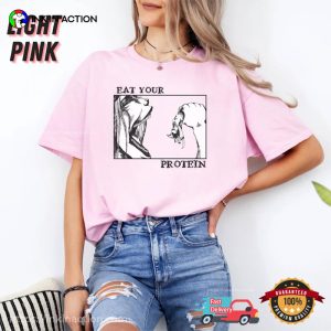Eat Your Protein Parody Attack On Titan Anime Comfort Colors Shirt
