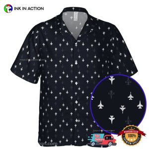 F-16 Fighter Jet Military Aircraft Hawaiian Shirt