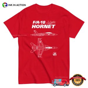 FA 18 Hornet Military aviation t shirt 3 InkInAction.com