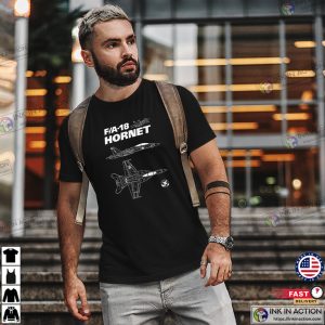 FA-18 Hornet Military Aviation T-shirt