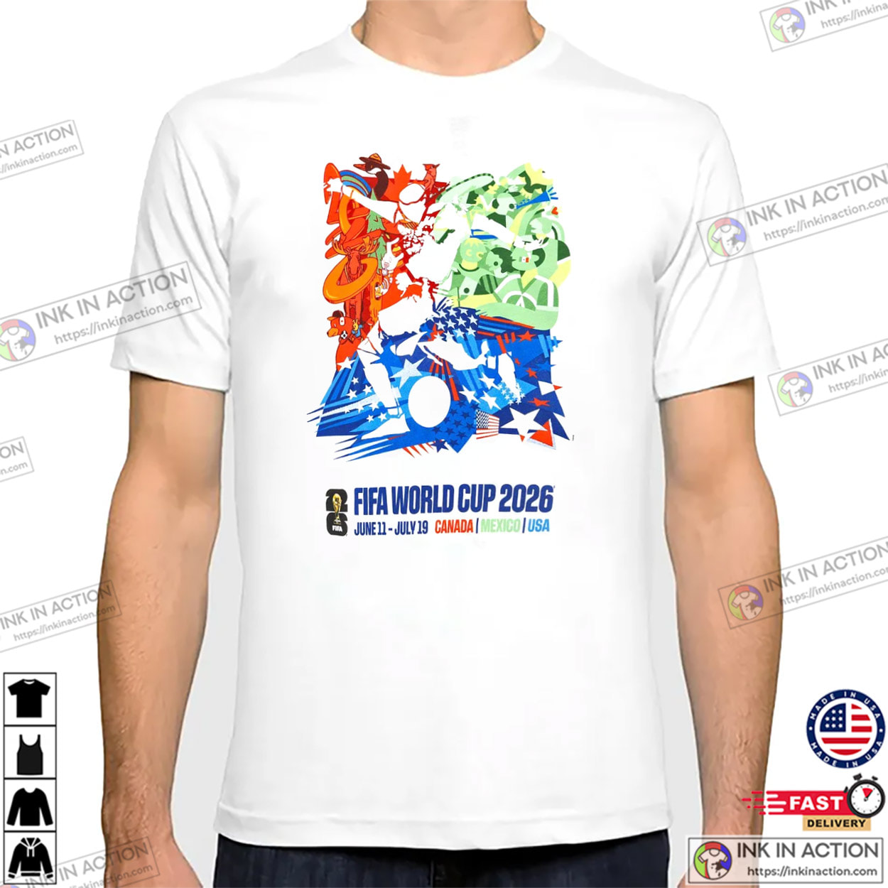 FIFA World Cup 2026 Official Poster Shirt FIFA World Cup 2026 Official Poster Shirt