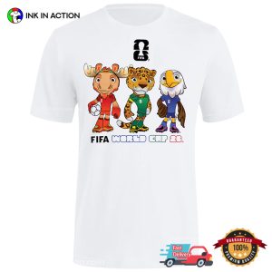 FIFA World cup 2026 Nation Spirit Mascots Shirt 3 InkInAction.com