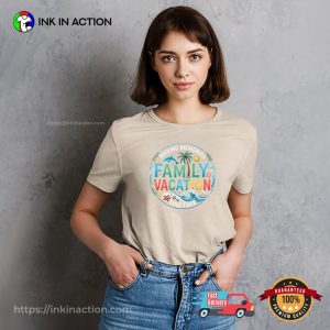 Family Vacation Summer Vibes, Beach Family Day Tee