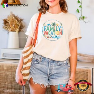 Family Vacation Summer Vibes, Beach family day Tee 2 InkInAction.com