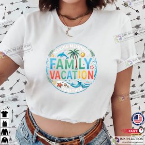 Family Vacation Summer Vibes, Beach Family Day Tee