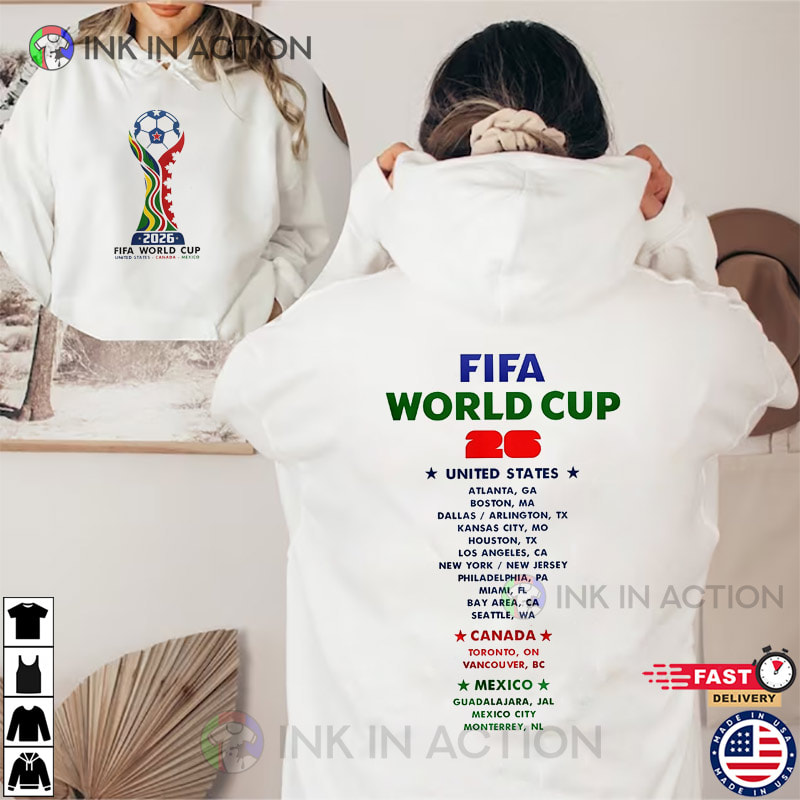 FIFA World Cup 2026 Schedules Game Day 2-sided Shirt FIFA World Cup 2026 Schedules Game Day 2-sided Shirt