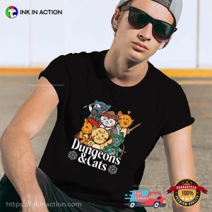 Funny Dungeons And Cats Role Playing Shirt Funny Dungeons And Cats Role Playing Shirt