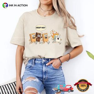 Group Hug s'mores Marshmallow And Biscuits Cute Comfort Colors Shirt 2 InkInAction.com