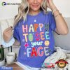 Happy To See Your Face Doodle Teacher Back To School Comfort Colors Shirt