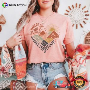 Hike Barefoot Mountain Adventure Comfort Colors Shirt