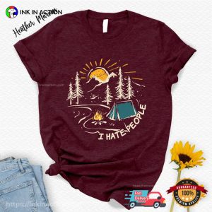 I Hate People, Love Nature Funny camp shirt 2 InkInAction.com