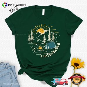 I Hate People, Love Nature Funny camp shirt 3 InkInAction.com