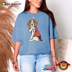 I Love Mom Beagle Funny Tattooed Dog Comfort Colors Shirt