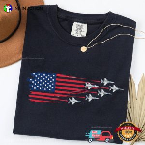 Jet Airforce America Flag, Aviation Day Gifts Comfort Colors Shirt