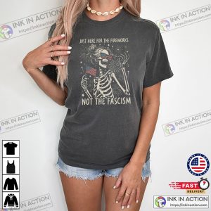 Lady Skeleton 4th Of July Feminist Patriotic Comfort Colors Shirt Lady Skeleton 4th Of July Feminist Patriotic Comfort Colors Shirt