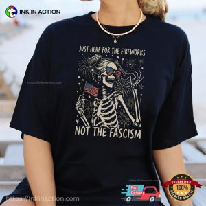 Lady Skeleton 4th Of July Feminist Patriotic Comfort Colors Shirt