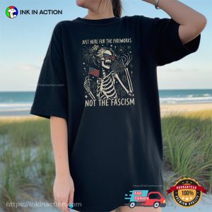 Lady Skeleton 4th Of July Feminist Patriotic Comfort Colors Shirt 3 InkInAction.com