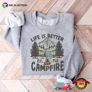Life Is Better By The Campfire, Camping Squad Tee 2 InkInAction.com