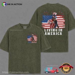 Living In America Apollo Creed Patriotic 4th July Comfort Colors Shirt