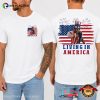 Living In America Apollo Creed Patriotic 4th July Comfort Colors Shirt