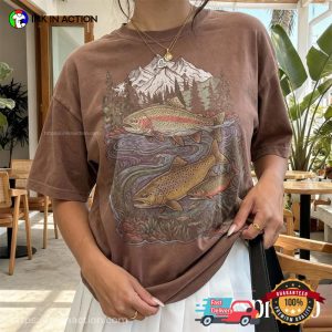 Mountain River Fish Trout, fishing trout Comfort Colors Shirt 2 InkInAction.com