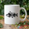 Mountains Trout Fish Illustration Cup