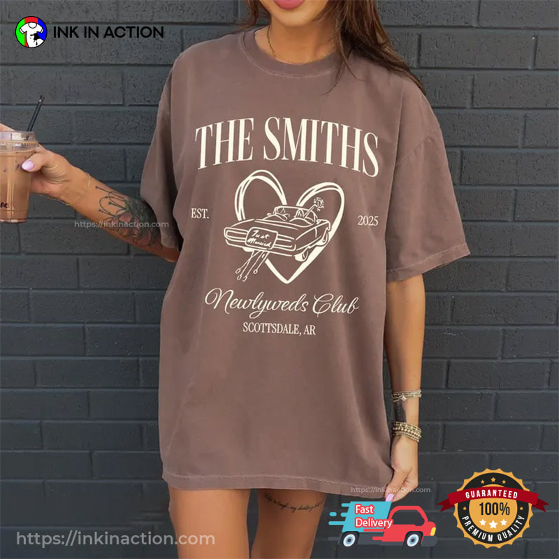 Newlyweds Club, Custom Honeymoon Just Married Couple Comfort Colors Shirt Newlyweds Club, Custom Honeymoon Just Married Couple Comfort Colors Shirt