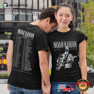 Noah Kahan Tour Dates 2026 2 sided Graphic Shirt 3 InkInAction.com