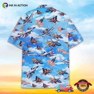 Patriotic War Planes USA aircraft hawaiian shirt 2 InkInAction.com