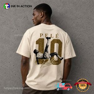 Pele King Of Football Bicycle Kick 2 Sided Shirt