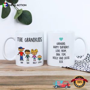 Personalised Family Portrait Kids Art Gift Cup