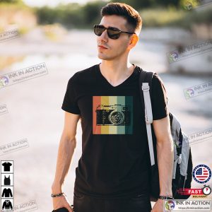 Photography Camera Vintage Style photographer gifts Shirt InkInAction.com