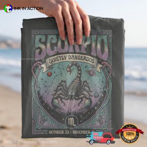 Quietly Dangerous Scorpio Zodiac Gifts Comfort Colors Shirt